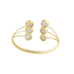 Load image into Gallery viewer, Rose Quartz Handmade Gold plated Bangle