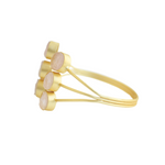 Load image into Gallery viewer, Rose Quartz Handmade Gold plated Bangle