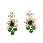 Load image into Gallery viewer, Gift Auricka Dream Green Earrings with nan and 18k gold plating