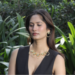 Load image into Gallery viewer, Prehnite Geometry Handmade Necklace Set