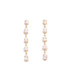 Load image into Gallery viewer, Pearl Flow Drop Earrings