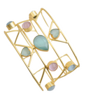 Load image into Gallery viewer, Crystal Statement Bangle Cuff