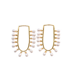 Load image into Gallery viewer, Emily Pearl Handcrafted Earring