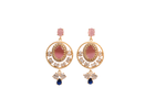 Load image into Gallery viewer, Gift Auricka Pink Elegant Magical Earring with Zircon with Crystals and 18k gold plating