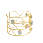 Load image into Gallery viewer, Crystal Statement Bangle Cuff