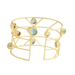 Load image into Gallery viewer, Crystal Statement Bangle Cuff