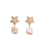 Load image into Gallery viewer, Night Fall Pearl Dangle Earring