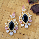 Load image into Gallery viewer, Brass Nature Inspired leaf shape earrings