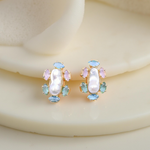 Load image into Gallery viewer, pearl designer elegant jewelry earring studs small size minimal dainty jewelry