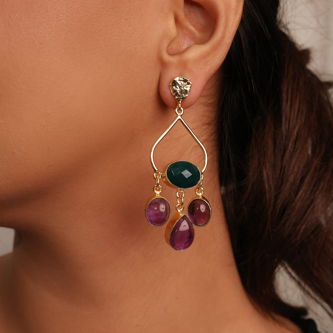 Modish Gold Plated Earrings