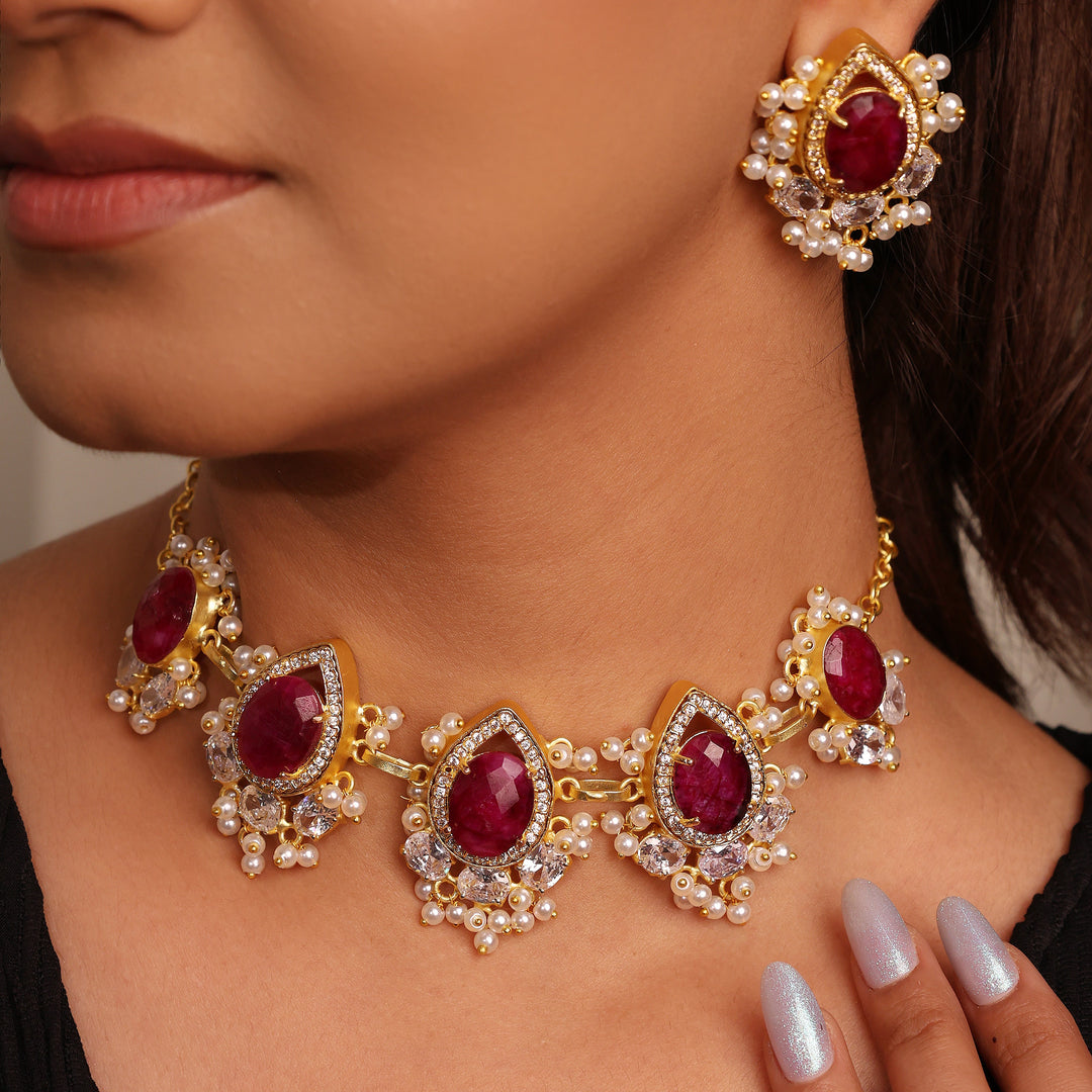Partywear Gemstone Necklace