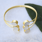 Load image into Gallery viewer, Statement gold plated brass stackable everyday wear bangle