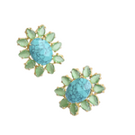Load image into Gallery viewer, Turquoise Statement Studs