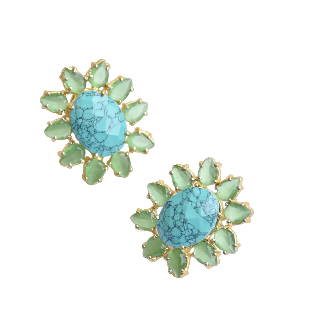 Turquoise Statement Studs