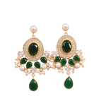 Load image into Gallery viewer, Gift Auricka Bridesmaid Statement Beautiful Earring with Crystals, Zircon and 18k gold plating