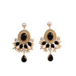 Load image into Gallery viewer, Gift Auricka Majestic Gold Plated Zircon Earring with Pearl, Crystals, Zircon and 18k gold plating