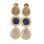 Load image into Gallery viewer, Gift Auricka Sparkling Dangle Earrings with Crystal and Zircon and 18k gold plating