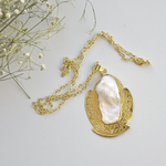 Load image into Gallery viewer, Modern Auricka Luxury Handcrafted Charm with Pearl and 18k gold plating