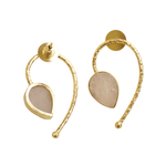 Load image into Gallery viewer, Rose Quartz Stud Earrings