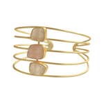 Load image into Gallery viewer, Elegant Rose Quartz Bangle