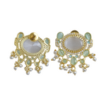 Load image into Gallery viewer, Anti-Tarnish Dangling Pearl Studs