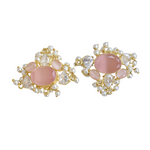Load image into Gallery viewer, Pink Blush Stud Earrings