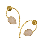 Load image into Gallery viewer, Rose Quartz Stud Earrings