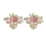 Load image into Gallery viewer, Pink Blush Stud Earrings