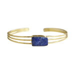 Load image into Gallery viewer, Lapis Lazuli Hypoallergenic Bangle
