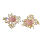 Load image into Gallery viewer, Pink Blush Stud Earrings
