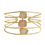 Load image into Gallery viewer, Elegant Rose Quartz Bangle