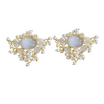 Load image into Gallery viewer, Elegant Natural Crystal Studs