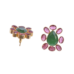 Load image into Gallery viewer, Office Auricka Charming Crystal Studs with Crystals and 18k gold plating