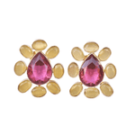 Load image into Gallery viewer, Office Auricka Statement Crystal Earring with Crystals and 18k gold plating