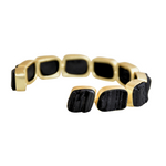 Load image into Gallery viewer, Everyday Auricka Tourmaline Luxury Bangle with Black Tourmaline and 18k gold plating