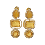 Load image into Gallery viewer, Gift Auricka Bridal Statement Earring with Crystal with Zircon and 18k gold plating