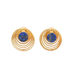 Load image into Gallery viewer, Lapis Lazuli Handcrafted Statement Earrings