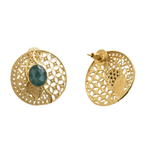 Load image into Gallery viewer, Round Designer Earrings
