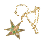 Load image into Gallery viewer, Bold stylish cocktail vacation must have accessory multicolour size adjustable chain with pendant

