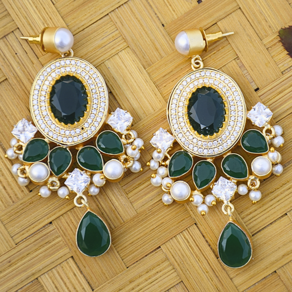 Handcrafted lightweight earrings with ethnic pattern and detailing 