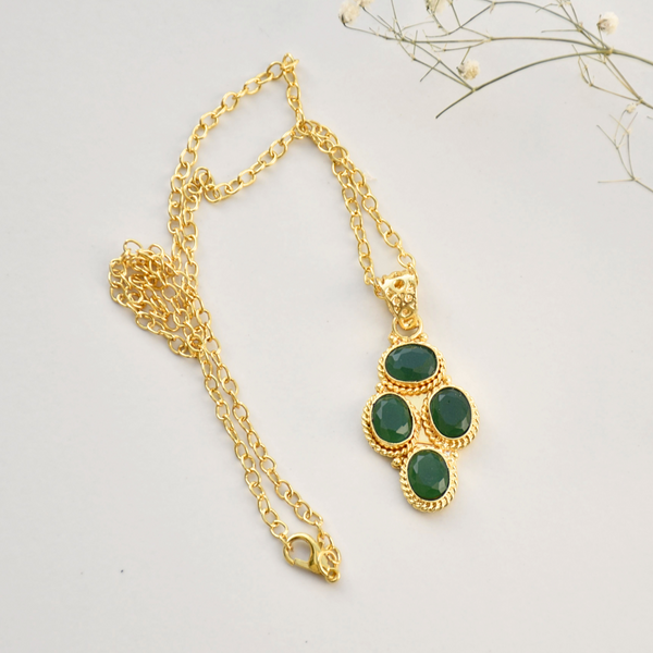 Partywear birthday anniversary gift for her vacation must have accessory goldplated adjustable chain pendant necklace 
