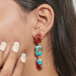 Load image into Gallery viewer, Dangling Turquoise Earrings
