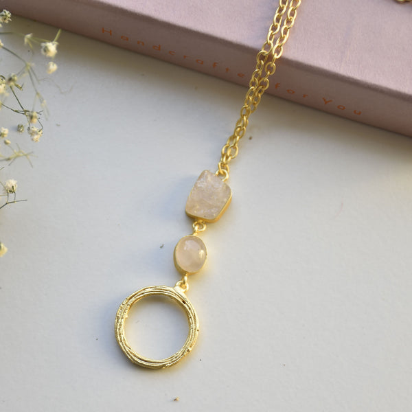 Y2K artistic easy to style layering essential brass pendant