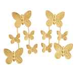 Load image into Gallery viewer, Modern luxe versatile nature inspired long butterfly easy to style gift for her cocktail party vacation must have stud earrings

