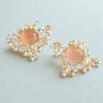 Load image into Gallery viewer, Heavy party wear festive diwali wedding bridal handmade waterproof lightweight studs 
