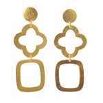 Load image into Gallery viewer, Geometric shape lightweight antitarnish modern look earrings
