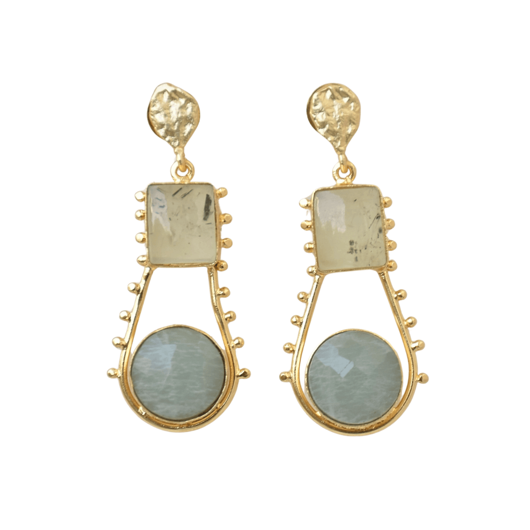 Trending hammered textured lightweight comfortable boho vintage designer brass gold plated anti tarnish earrings