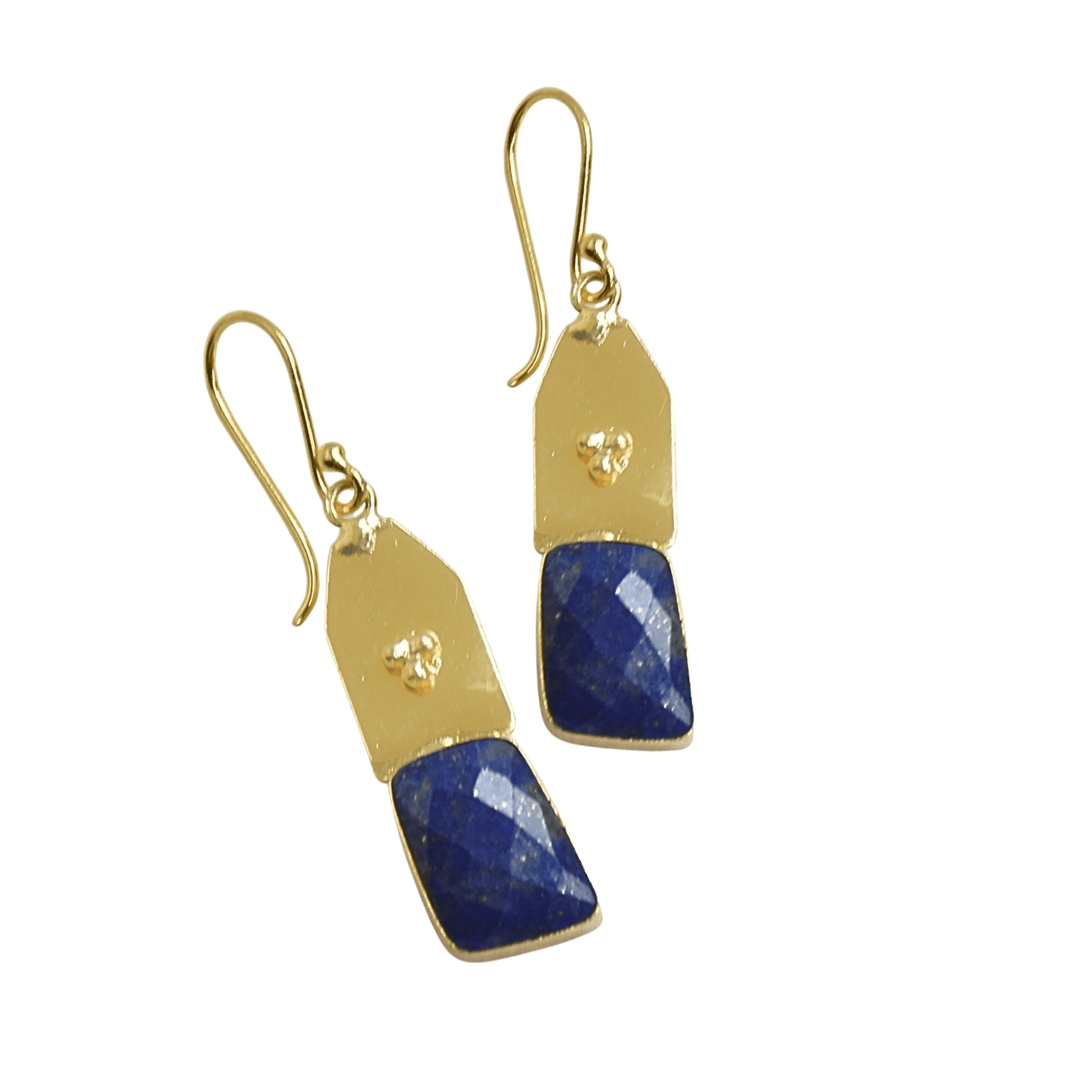 Vintage look inspired textured handmade hypoallergenic anti tarnish gold plated lightweight brass earrings