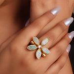 Load image into Gallery viewer, Floral Amazonite Ring
