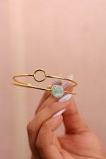 Load image into Gallery viewer, Amazonite Adjustable Bangle
